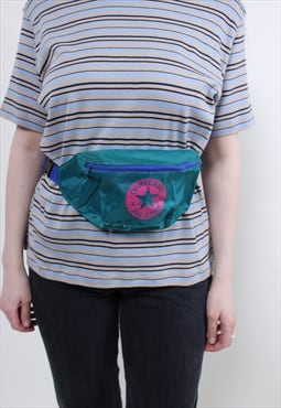 Vintage 90s Converse waist bag, multicolor fanny pack sport 