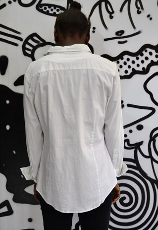 WHITE BURBERRY SHIRT