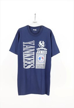 Yankees Vintage Baseball T-Shirt in Blue - L
