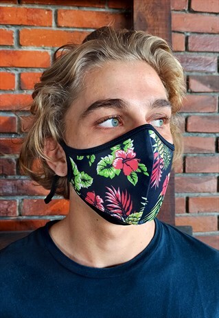ANTI DUST CARBON FILTER FACE COVERING - SUMMER PINE