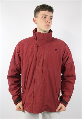 VINTAGE TIMBERLAND RED THICK JACKET