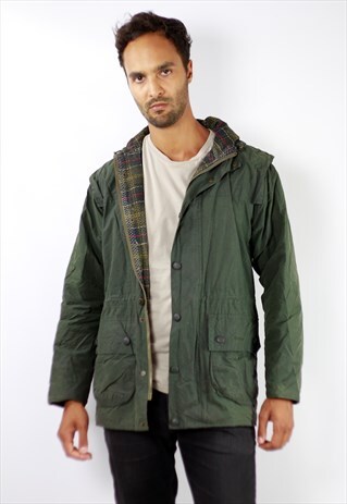 BARBOUR PARKA WAX JACKET GREEN