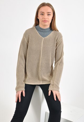 VINTAGE 90'S BEIGE JUMPER