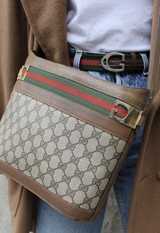 RARE VINTAGE 80S GUCCI MONOGRAM OPHIDIA BAG