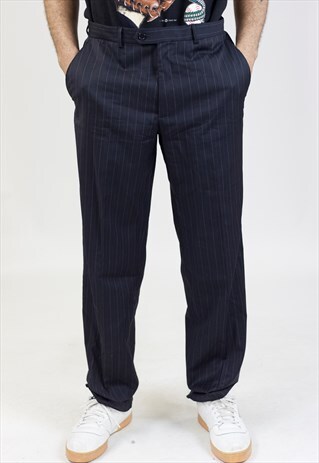 VINTAGE 90'S BLACK SUIT TROUSERS