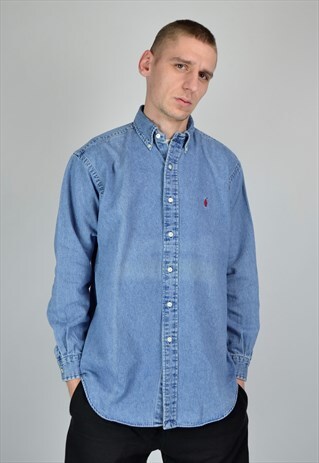 ralph lauren denim shirt vintage