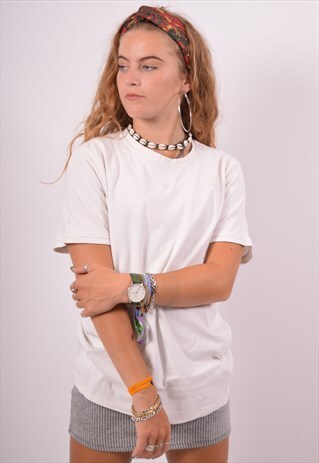 VINTAGE KAPPA T-SHIRT TOP WHITE