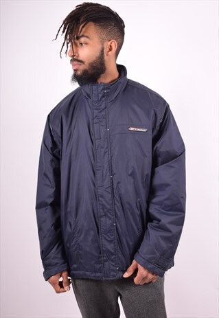 REEBOK MENS VINTAGE JACKET LARGE BLUE 90'S