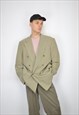 Vintage cream colour classic 80's suit blazer