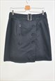 Vintage Y2K 00'S black mini skirt
