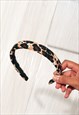 VINTAGE HAIR BAND 90S LEOPARD PRINT ACCESSORY