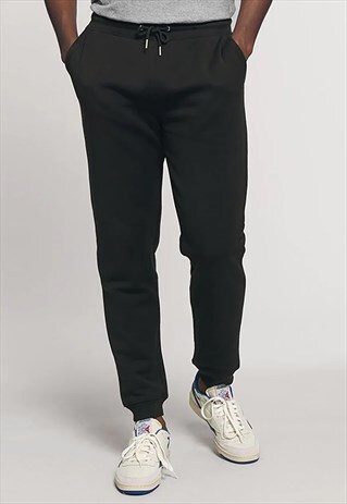 DRAWCORD SMART TRACKSUIT JOGGER BOTTOMS - BLACK