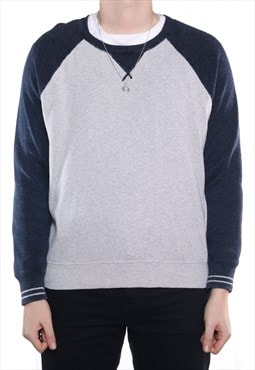 Ralph Lauren - Grey and Blue Crewneck Sweatshirt - Large