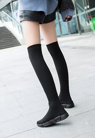 OVER KNEE SLIM BOOTS
