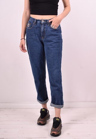 WOMENS VINTAGE JEANS W26 L28 BLUE 90S