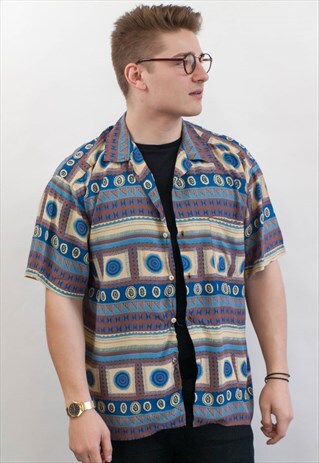 VINTAGE ABSTRACT PATTERN SHIRT