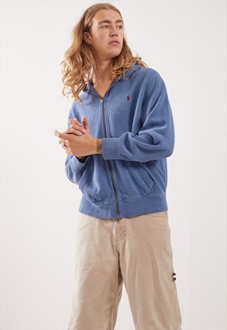 VINTAGE RALPH LAUREN ZIP-UP HOODIE