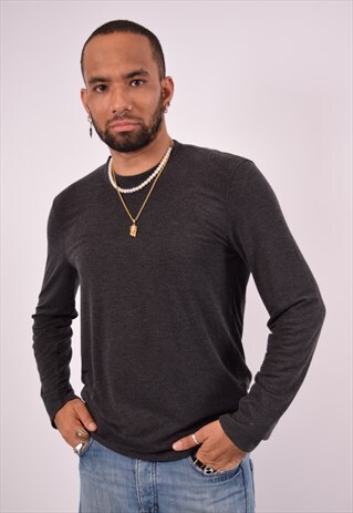 VINTAGE GIORGIO ARMANI TOP LONG SLEEVE GREY