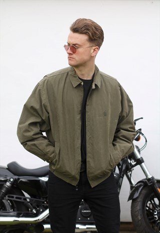 NAUTICA USA RESEDA GREEN VINTAGE HARRINGTON JACKET