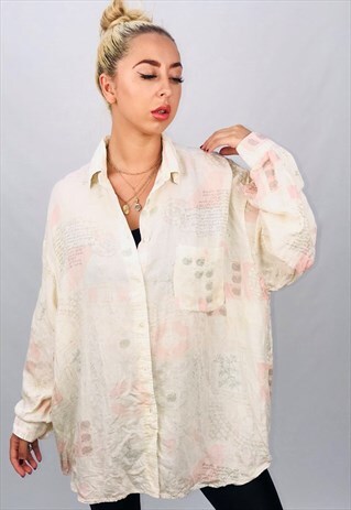 VINTAGE OVERSIZED PATTERN SHIRT