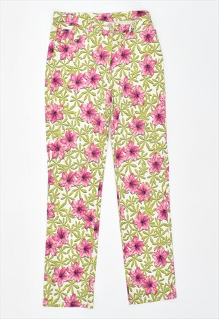VINTAGE 90'S TROUSERS FLORAL MULTI