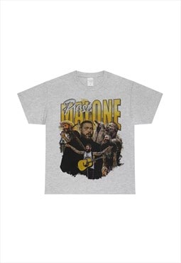 Grey Post Malone Graphic Cotton fans T shirt tee