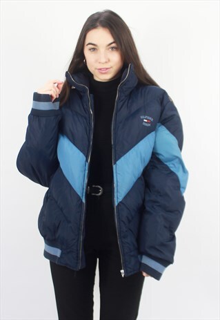 90'S RARE RETRO BLUE OVERSIZED PUFFER JACKET