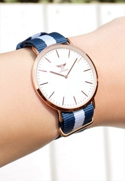 Super Slim Rose Gold Loop Strap Watch