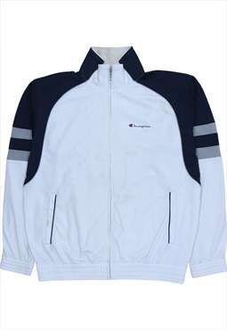 Vintage 90's Champion Windbreaker Track Jacket Retro Blue,