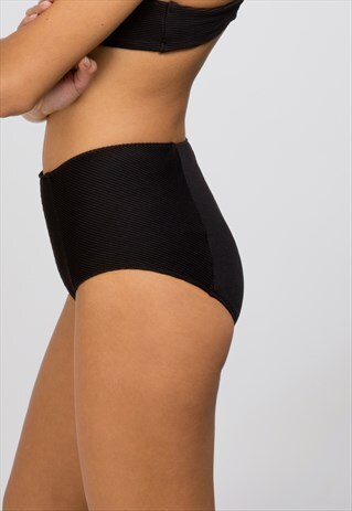 ORGANIC HIGH-WAISTED BIKINI BOTTOMS