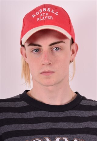 RUSSELL ATHLETIC MENS VINTAGE CAP ONE SIZE RED 90S