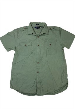 Men tommy hilfiger shirt green size s