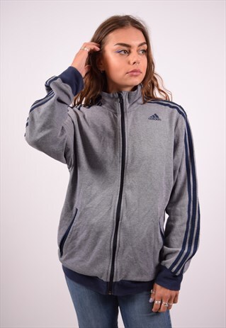 VINTAGE ADIDAS TRACKSUIT TOP JACKET BLUE
