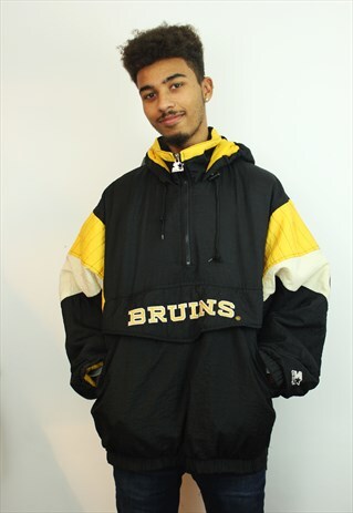VINTAGE 90'S BOSTON BRUINS STARTER JACKET, LARGE