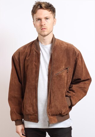 VINTAGE SUEDE BOMBER JACKET