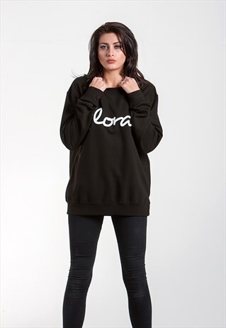 54 FLORAL CLASSIC GRAPHIC JUMPER - BLACK