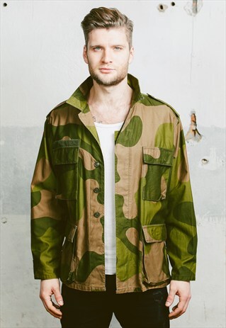 VINTAGE 90S CAMOUFLAGE PARKA JACKET