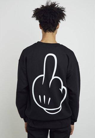 HAND GESTURE BLACK SWEAT