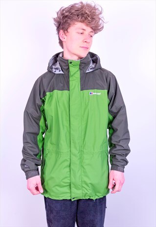 VINTAGE BERGHAUS AQ2 JACKET IN GREEN LARGE
