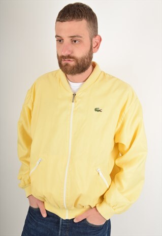 VINTAGE 80S LACOSTE JACKET MADE IN FRANCE SIZE M (2047)