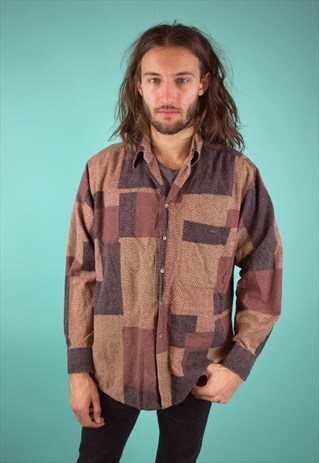 VINTAGE 90'S PATTERNED SHIRT