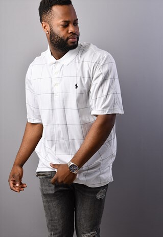 RALPH LAUREN CHECK POLO T-SHIRT PS1119