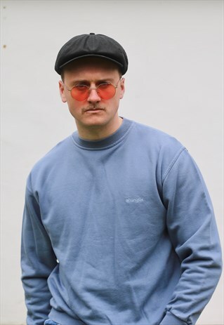 WRANGLER USA PERIWINKLE BLUE MINIMALIST SWEATSHIRT