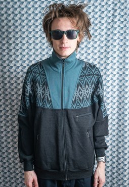 90s Omero Sweatshirt Black/Gray Vintage Spring Summer Size M