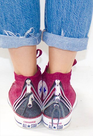 RETRO ZIP HEEL MAROON HI-TOP CONVERSE UK5