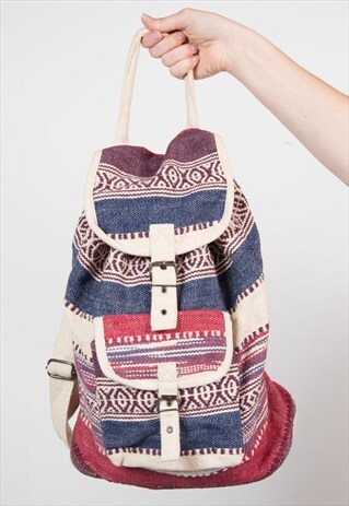 90'S STRIPED FESTIVAL RUCKSACK BACKPACK