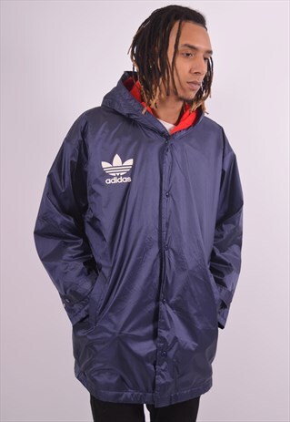 VINTAGE ADIDAS RAIN JACKET BLUE