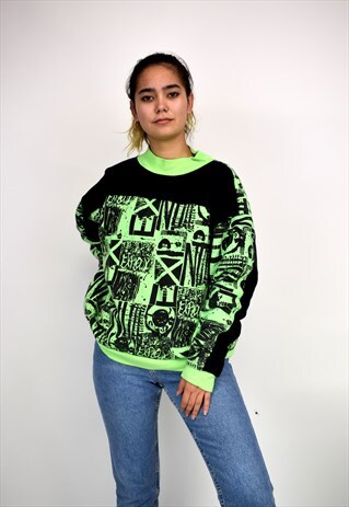 VINTAGE 90'S OVERSIZED GRAFFITI SWEATSHIRT