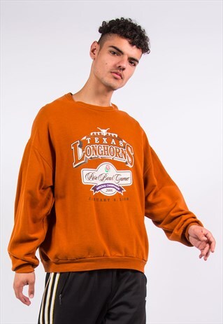 90'S TEXAS LONGHORNS SWEATSHIRT USA COLLEGE SWEATER