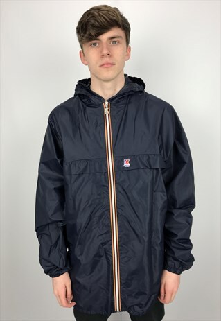 90S VINTAGE K-WAY PACKABLE FESTIVAL RAIN JACKET MAC